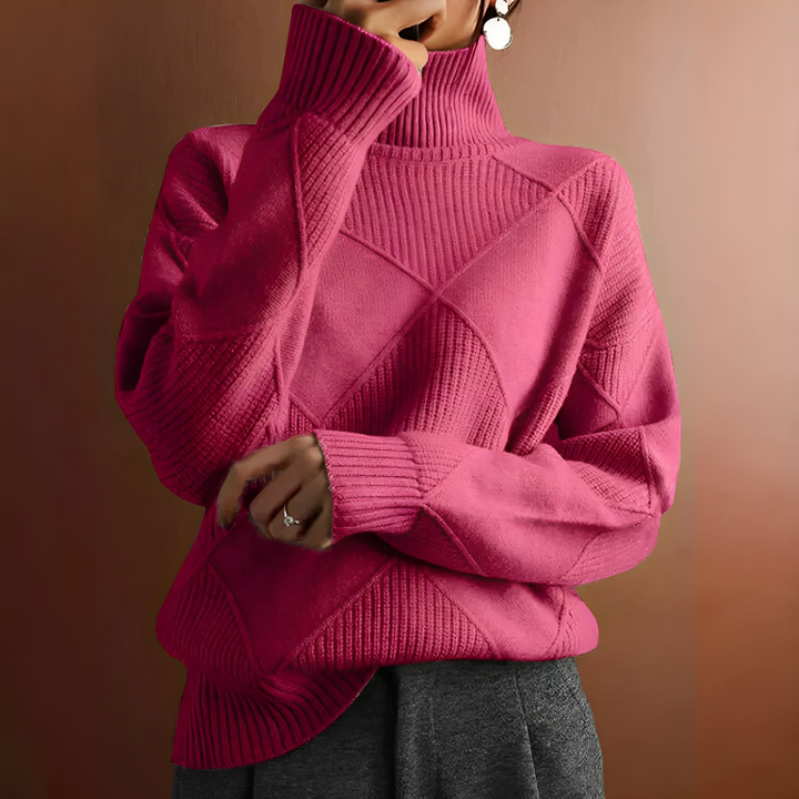 Drune | Lässiger Warmer Strickturtleneck Pullover
