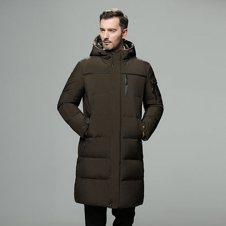 Drune | Gefütterte Herrenjacke mit abnehmbarer Kapuze