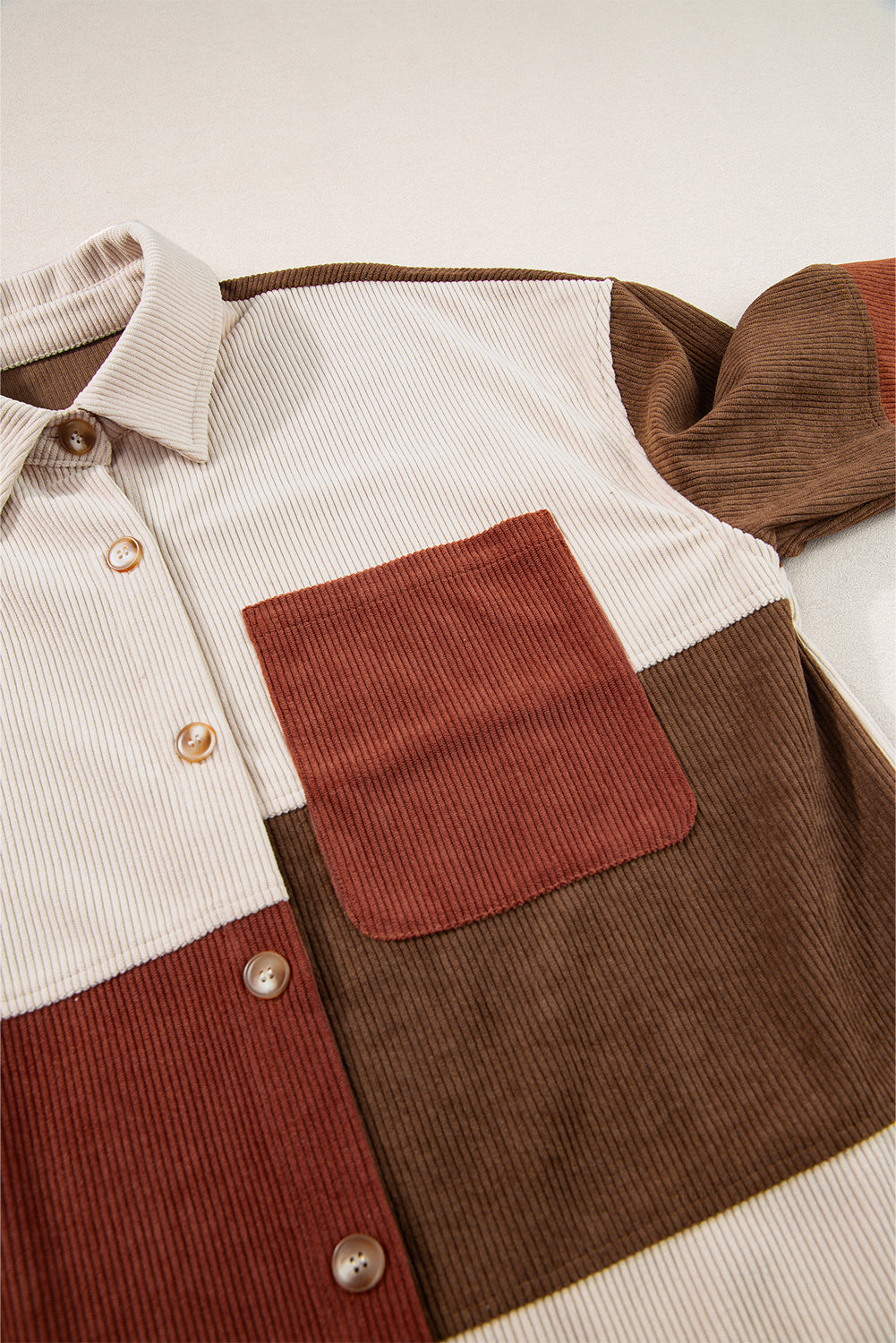 Drune | Patchwork Hemdjacke Weich und Trendy Perfekt Für Entspannte Tage