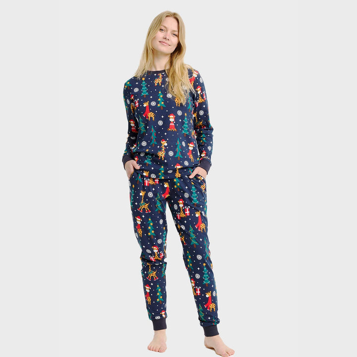 Drune | Der Giraffen Weihnachts-Pyjama - Damen