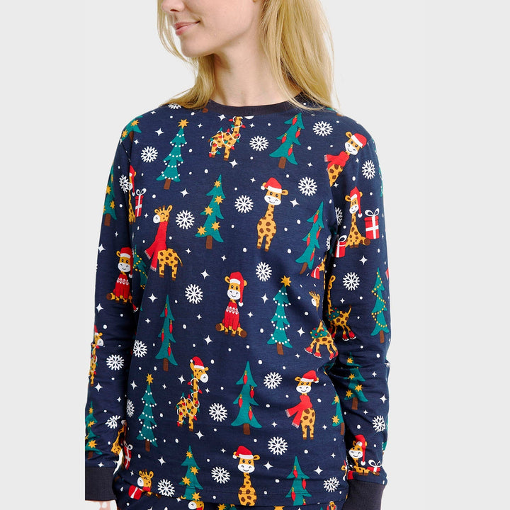 Drune | Der Giraffen Weihnachts-Pyjama - Damen
