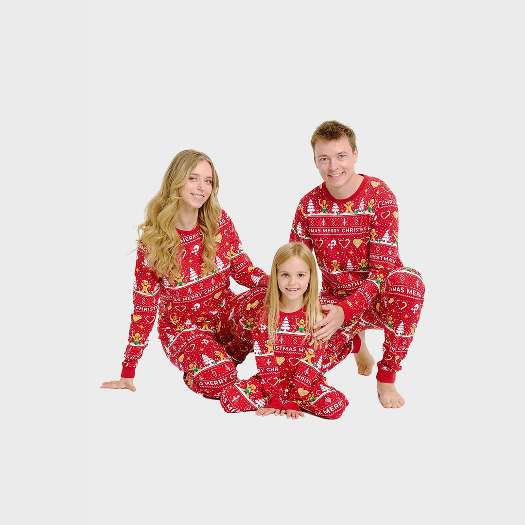 Drune | Christmas Cookie Weihnachts-Pyjama rot - Damen