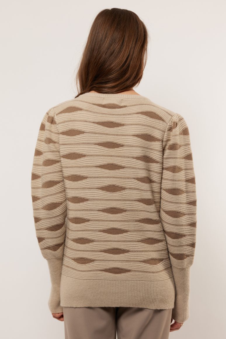 Drune | Pullover mit Gewellter Struktur Weich und Elegant Perfekt Für Den Alltag