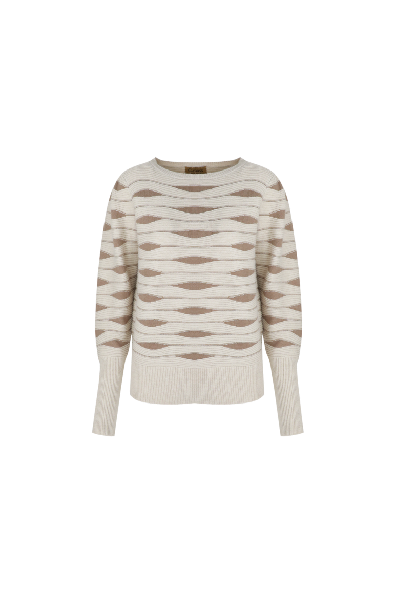 Drune | Pullover mit Gewellter Struktur Weich und Elegant Perfekt Für Den Alltag