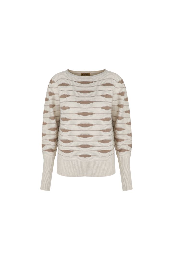 Drune | Pullover mit Gewellter Struktur Weich und Elegant Perfekt Für Den Alltag