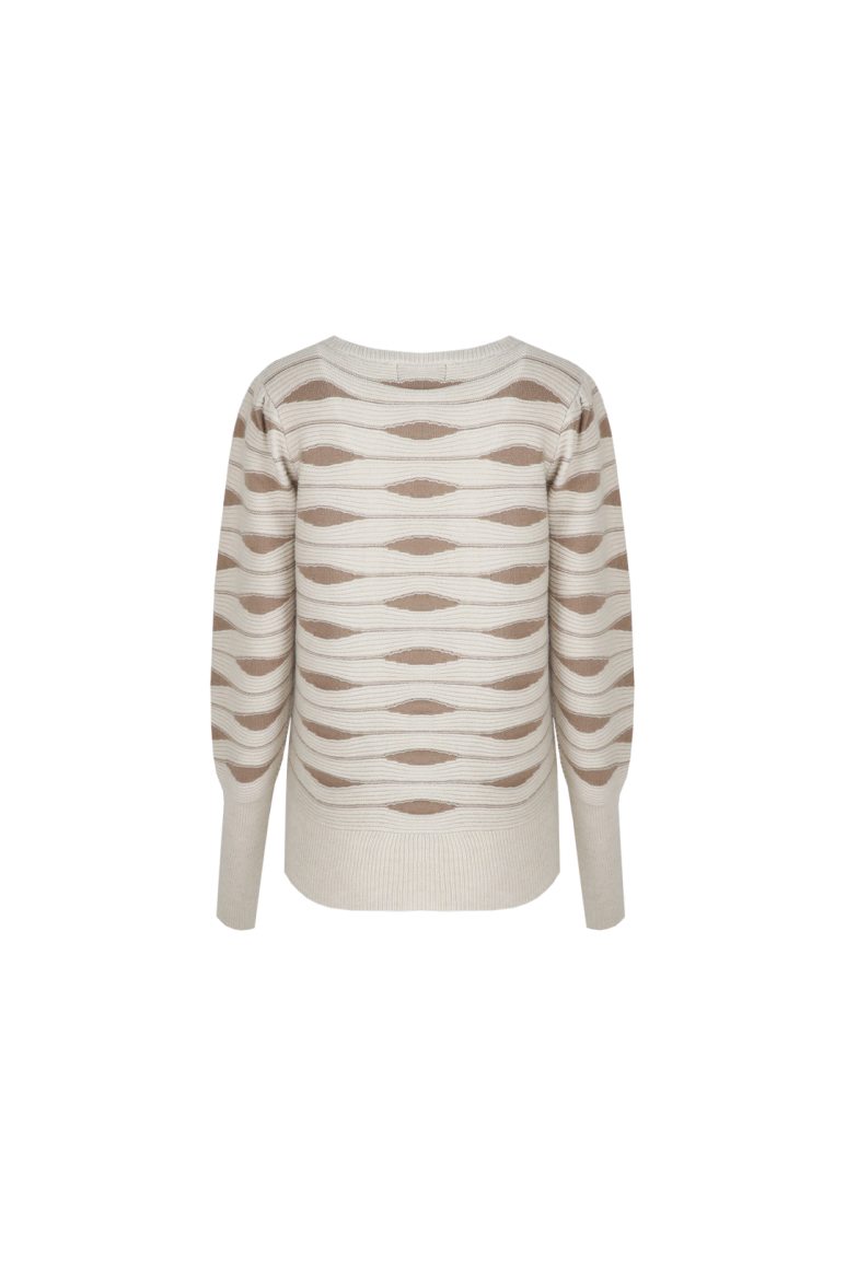 Drune | Pullover mit Gewellter Struktur Weich und Elegant Perfekt Für Den Alltag
