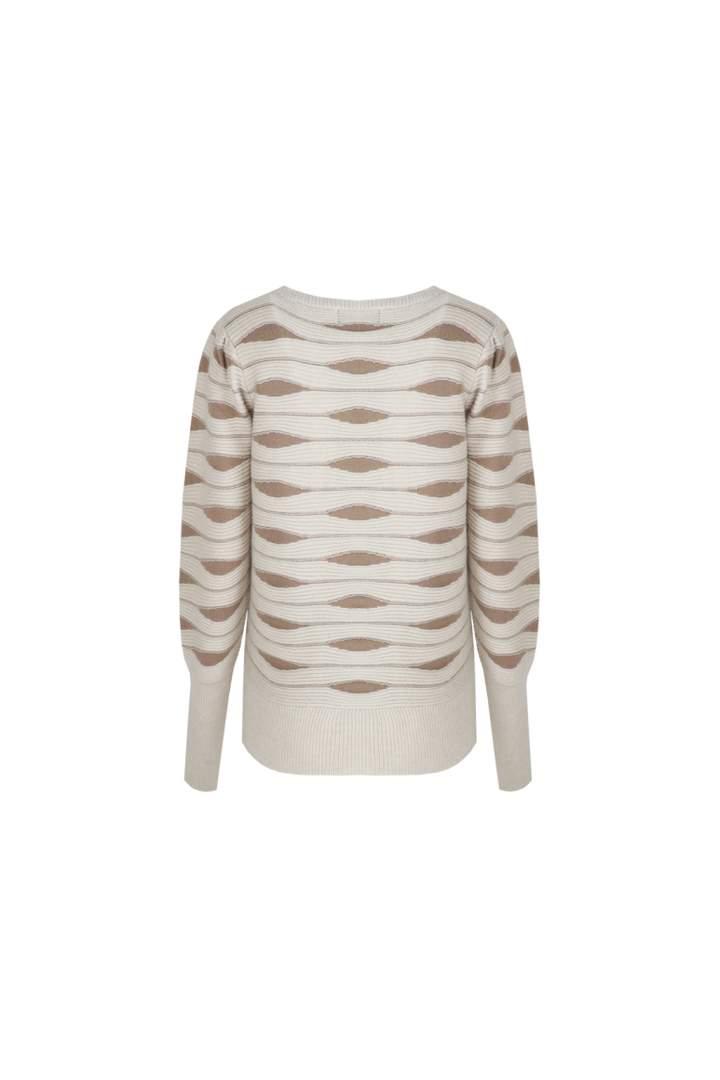 Drune | Pullover mit Gewellter Struktur Weich und Elegant Perfekt Für Den Alltag