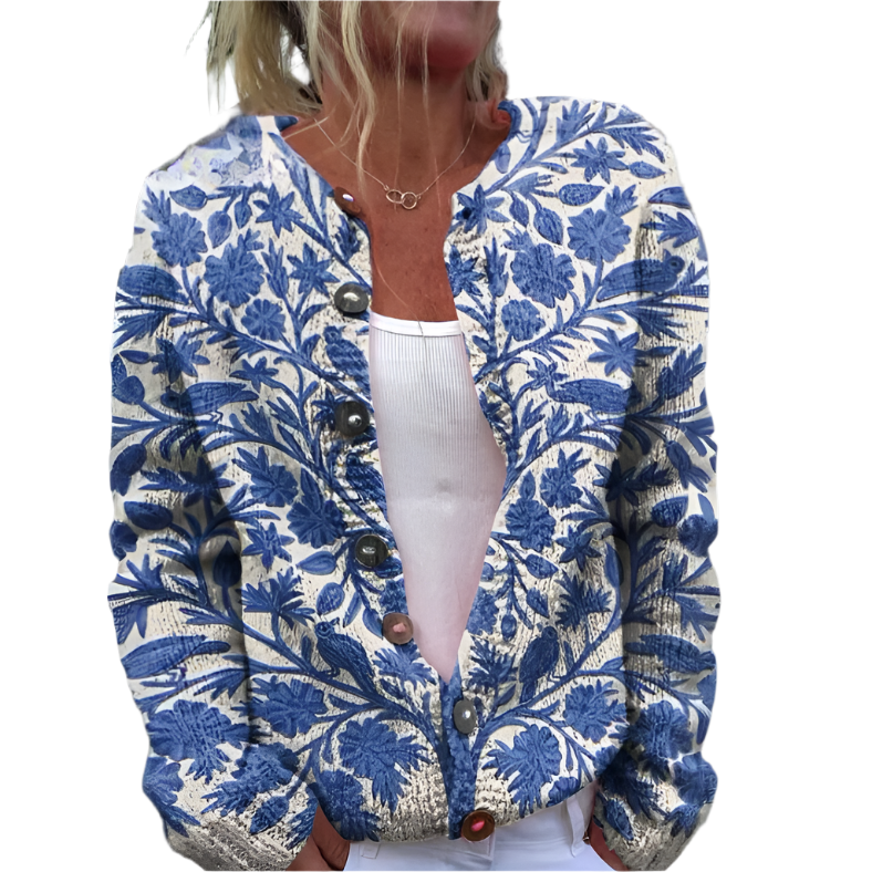 Drune | Floral Buttoned Cardigan Gemütliche Eleganz Vielseitiger Stil