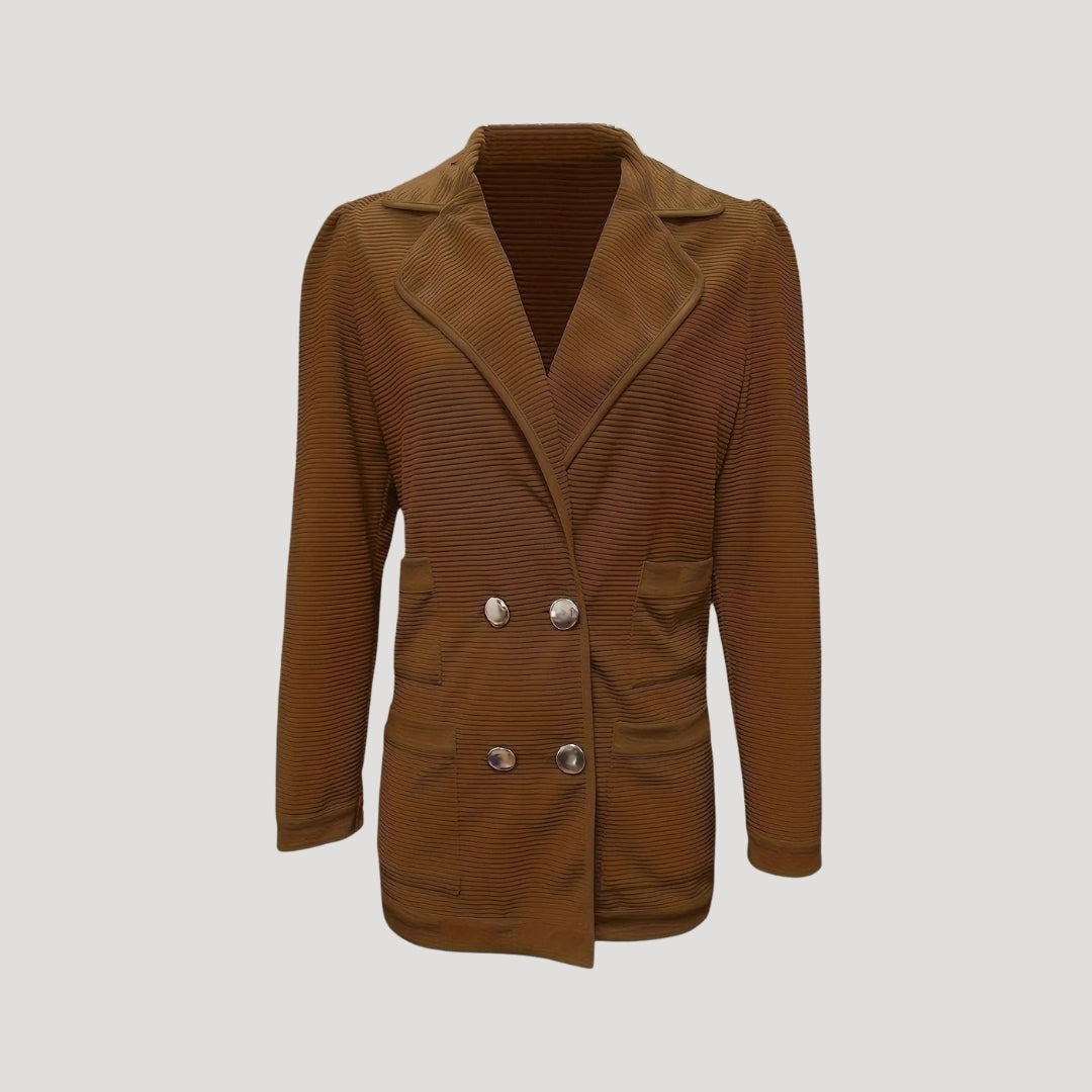 Drune | Gerippte doppelte Blazerjacke