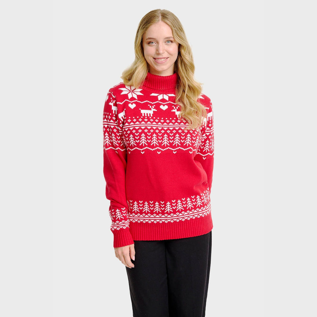 Drune | Der grönländische Weihnachtsrollkragenpullover - Damen