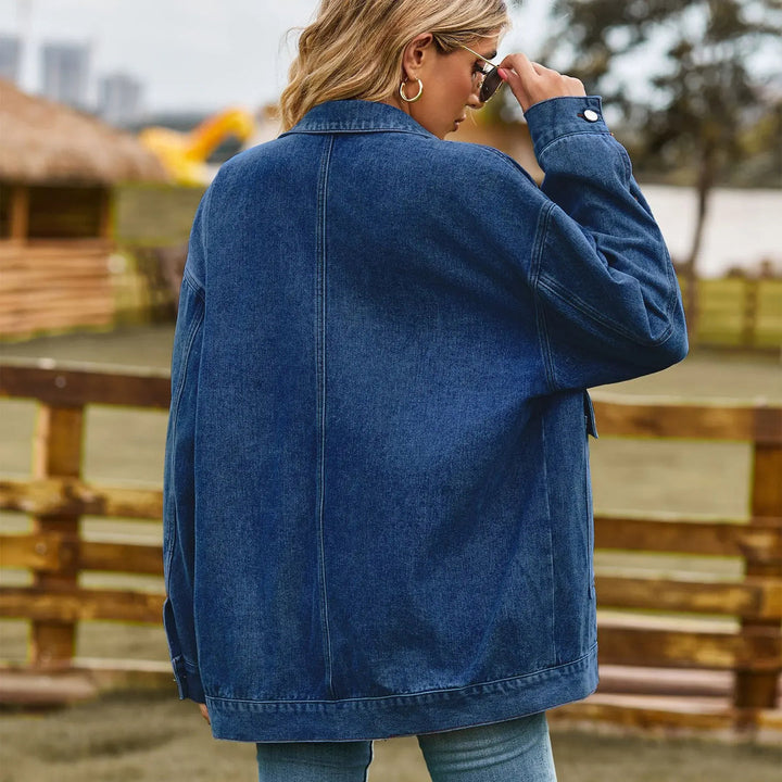 Drune | DenimCharm Klassisch Vintage Denim Jack für Damen