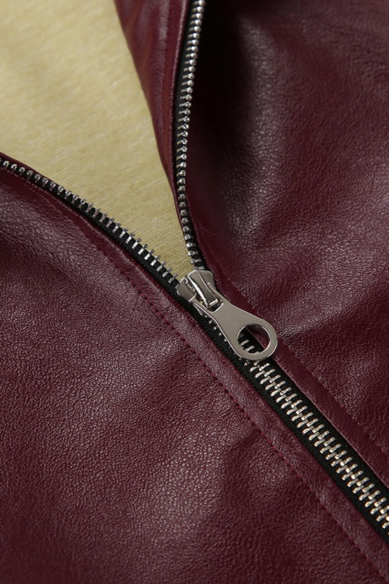 Drune | Burgunderlederjacke