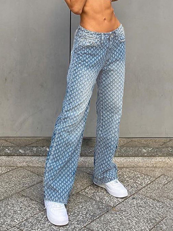Drune | Weinlese High Rise Boyfriend Jeans Mit Durchgehendem Fransen Design