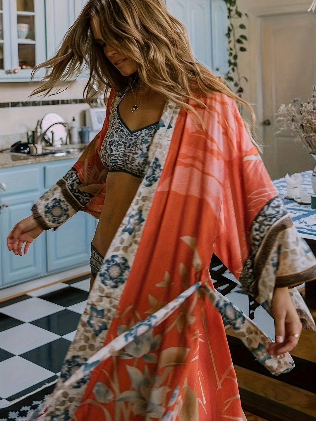Drune | Bedruckter, Vom Kimono Inspirierter, Stylischer Strandüberwurf