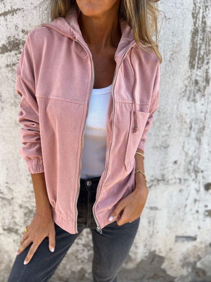 Drune | Stilvolle Cordjacke mit Reißverschluss