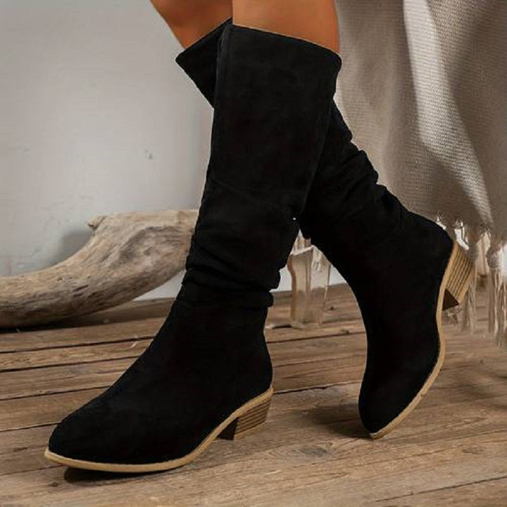 Drune | Milady Braune Wildlederstiefel