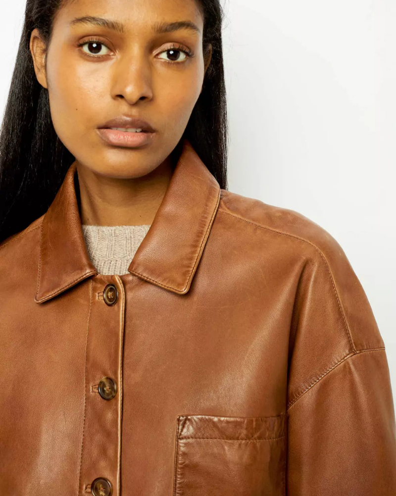 Drune | Boxy Lederjacke