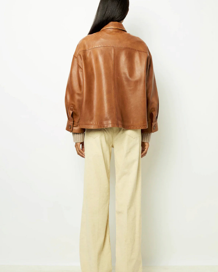 Drune | Boxy Lederjacke