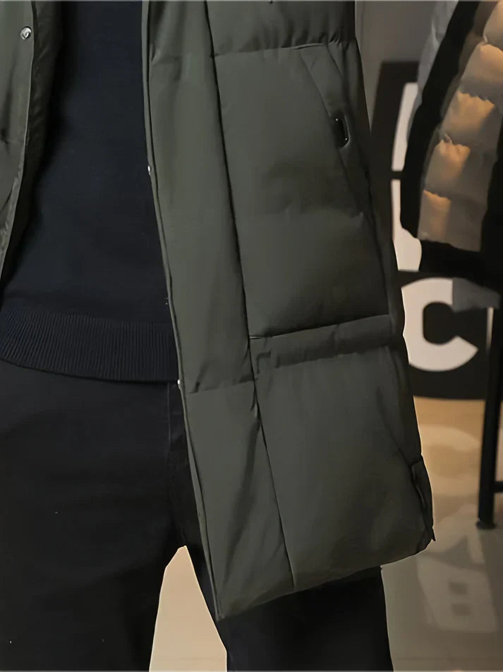 Drune | Herren Wintermantel mit Kapuze - Winddichter, gefütterter Parka für kalte Tage
