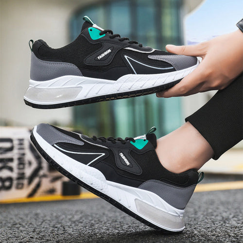 Drune | Atmungsaktive Herren Sneaker Mit Farbakzent