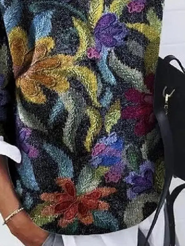 Drune | Modischer Floral Pullover
