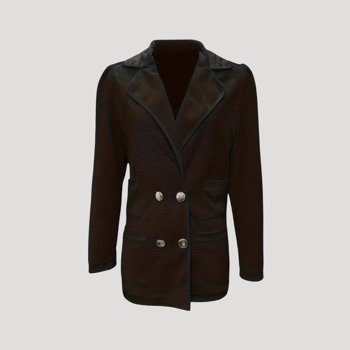 Drune | Gerippte doppelte Blazerjacke