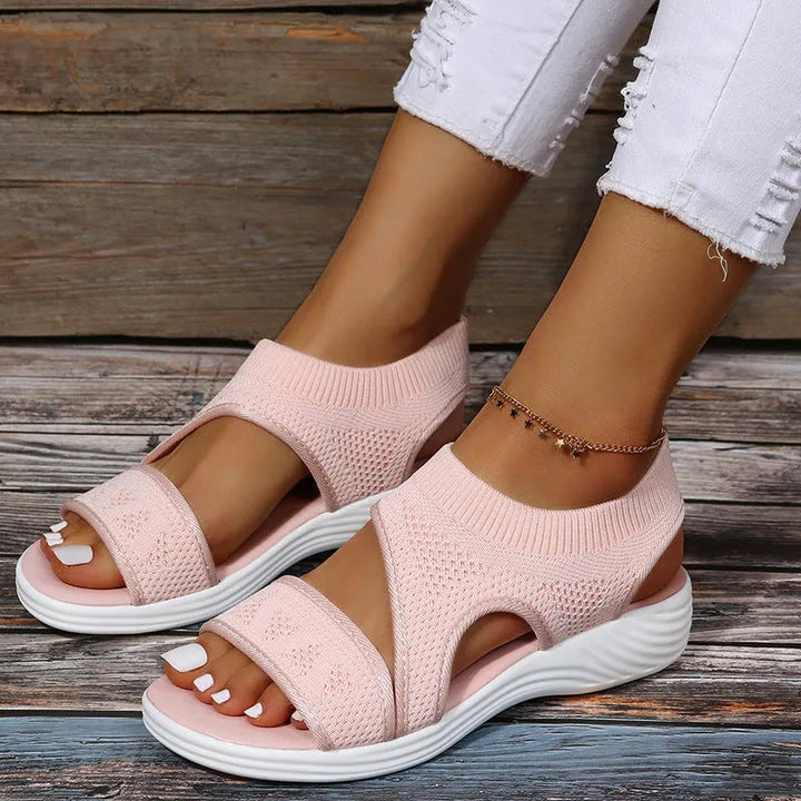 Drune | Mesh Sandalen Mit Einem Breiten Fußbett Für Damen