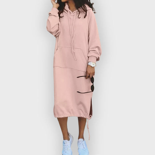 Drune | Kapuzenpullover Kleid Knielang