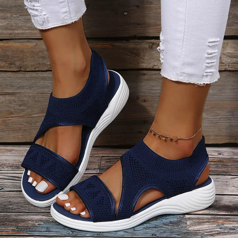 Drune | Mesh Sandalen Mit Einem Breiten Fußbett Für Damen