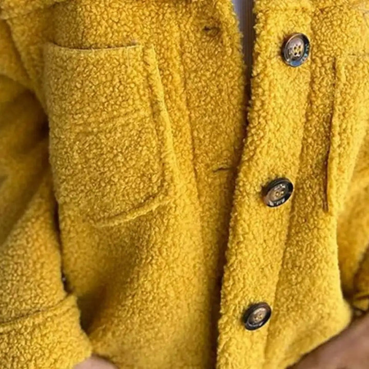 Drune | Teddy-Fleecejacke - Modische Sherpa Jacke für Alltag & Freizeit