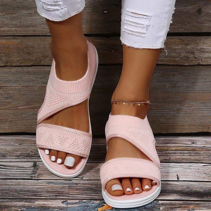 Drune | Mesh Sandalen Mit Einem Breiten Fußbett Für Damen