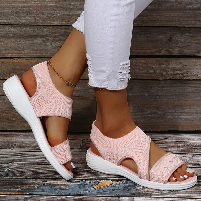 Drune | Mesh Sandalen Mit Einem Breiten Fußbett Für Damen