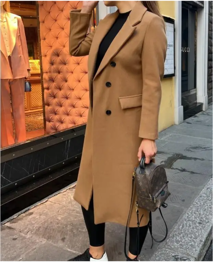 Drune | Lange Elegante Taillierte Trenchcoat Für Damen | Perfekt Für Herbst Und Winter