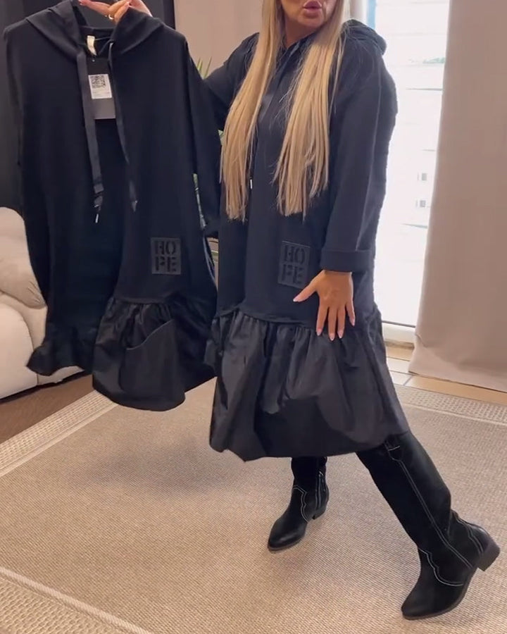 Drune | Kleid mit Langen Ärmeln und Kapuze