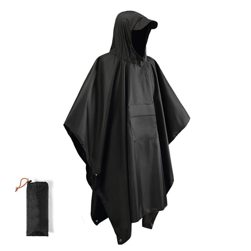 Drune | Regenponcho Mit Kapuze