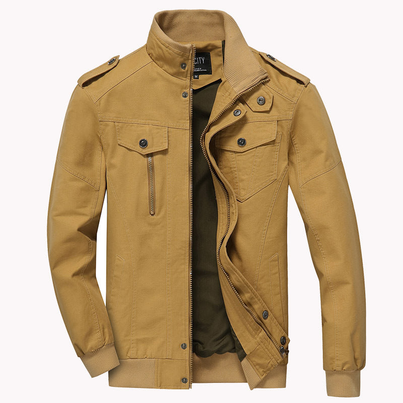 Drune | Herrenjacke Baumwolle Militär Casual