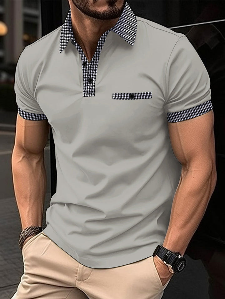 Drune | Farblich passendes POLO-Shirt mit Knöpfen
