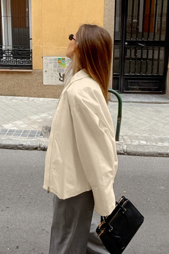 Drune | Passform Khaki Baumwolljacke