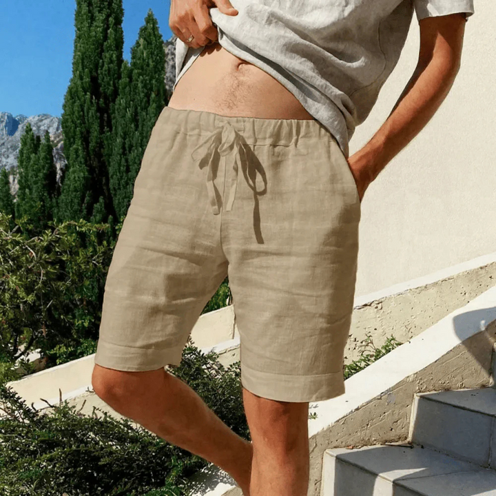 Drune | Leinen Shorts Für Herren Mit Lässigem Sommer Flair