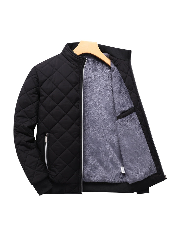Drune | Solide Fleece Warme Puffer Winter Jacke Für Herren - Perfekt für Kalte Wintertage