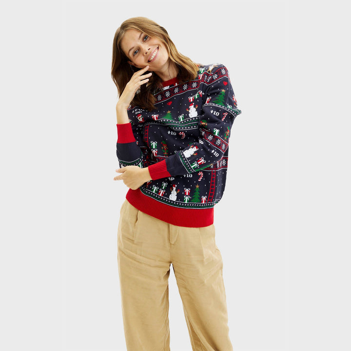 Drune | Vintage Gamer WeihnachtsPullover - Damen