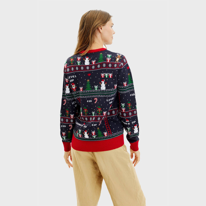 Drune | Vintage Gamer WeihnachtsPullover - Damen