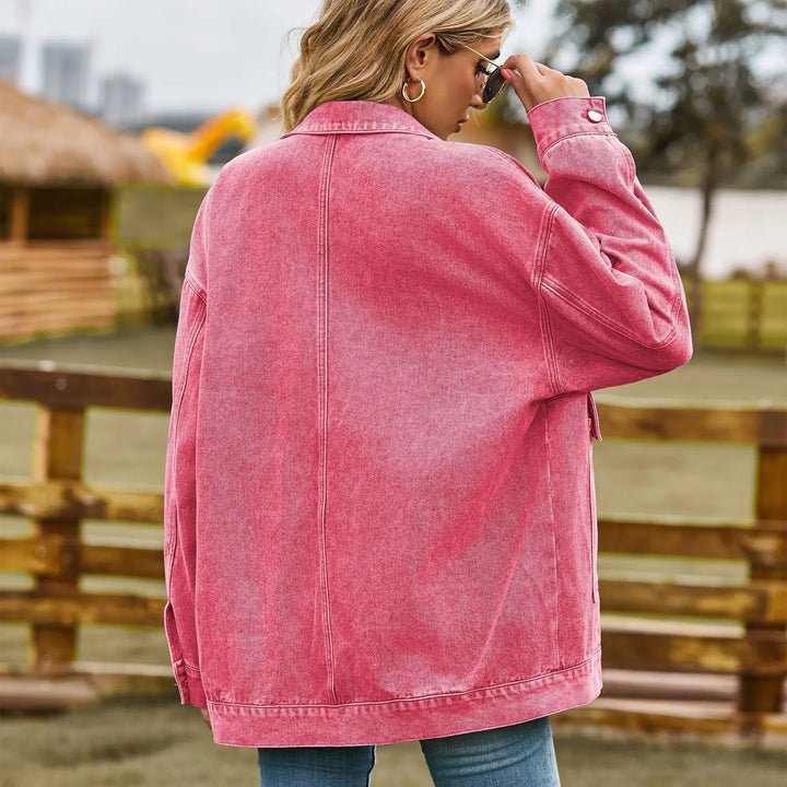 Drune | DenimCharm Klassisch Vintage Denim Jack für Damen