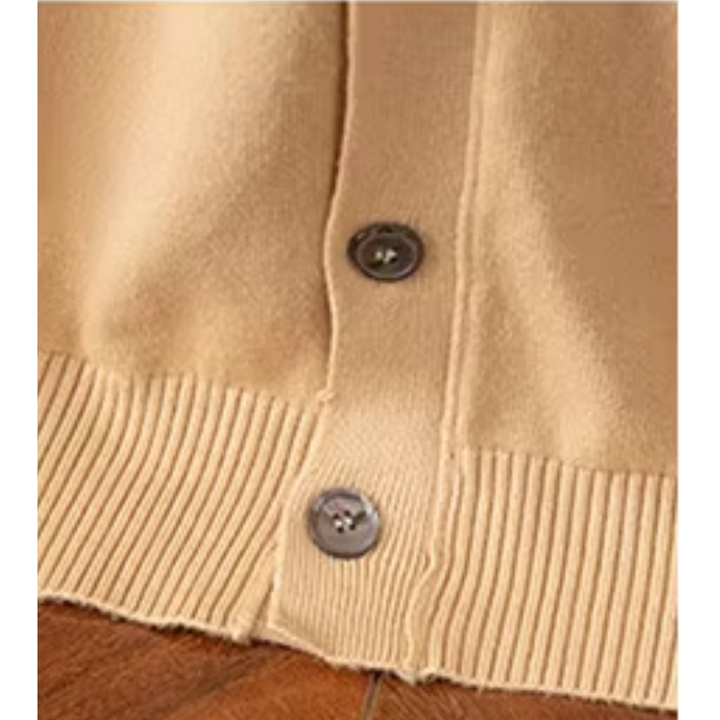 Drune | Herren Strickjacke Mit Knöpfen, Leichter Stoff, Klassischer V-ausschnitt