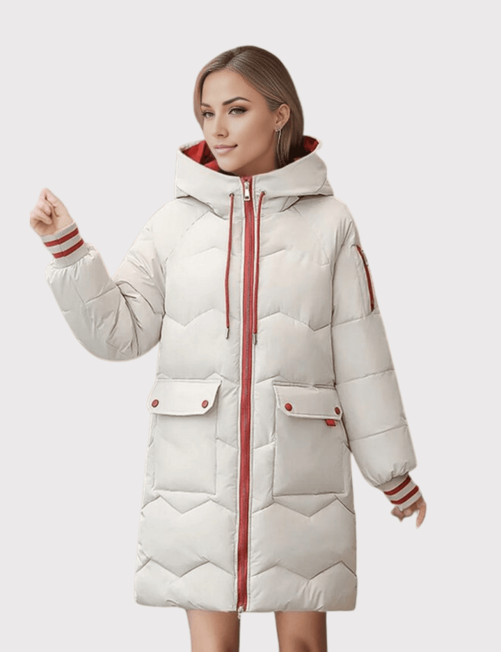 Drune | Puffer-Jacke mit Kapuze - Warm isoliertes Design - Winter-Essential - Mittellang