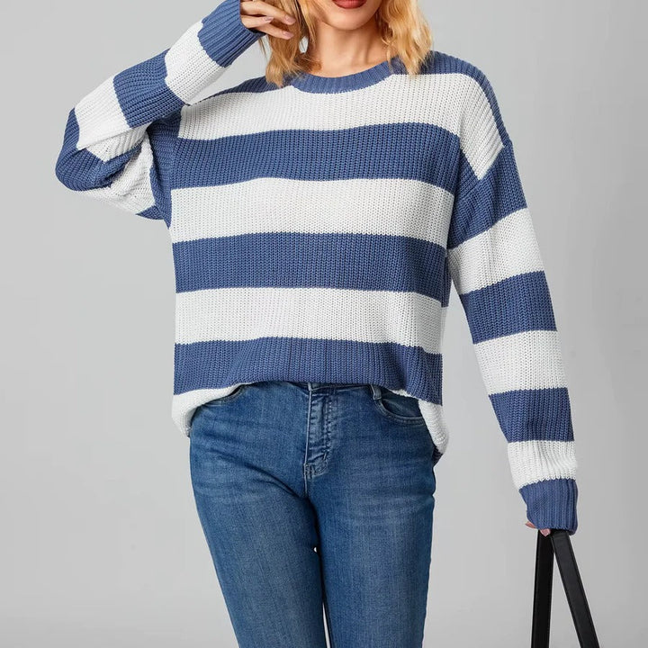 Drune | Streifen Strickpullover