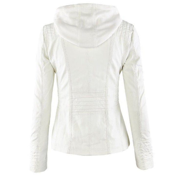 Drune | Damen Lederjacke Mit Kapuze