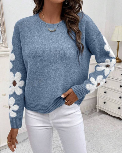 Drune | Strickpullover mit Floralem Muster