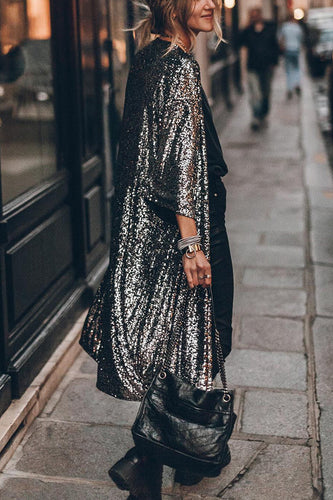 Drune | Disco Glamour Pailletten Glockenärmel Kimono