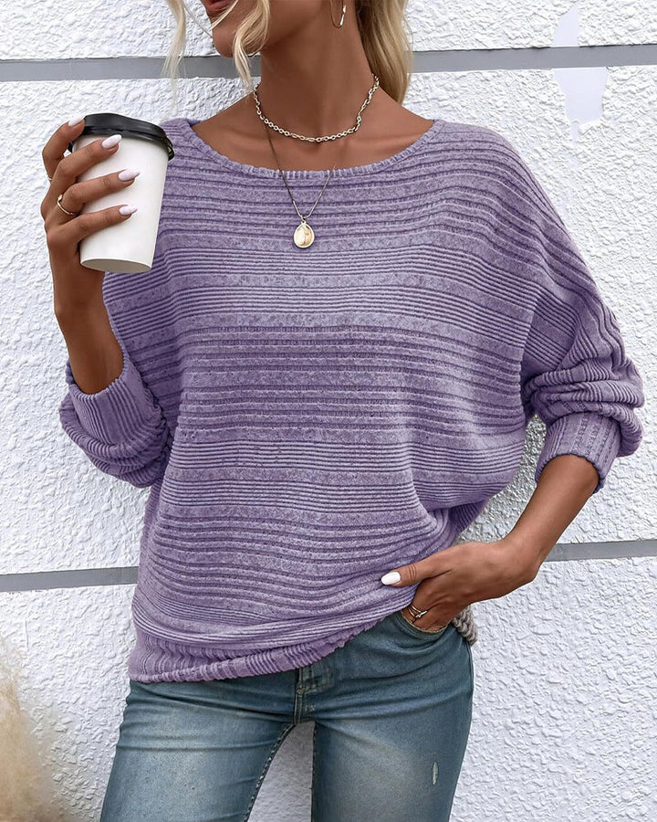 Drune | Langarmshirt mit Rundhals und Streifen
